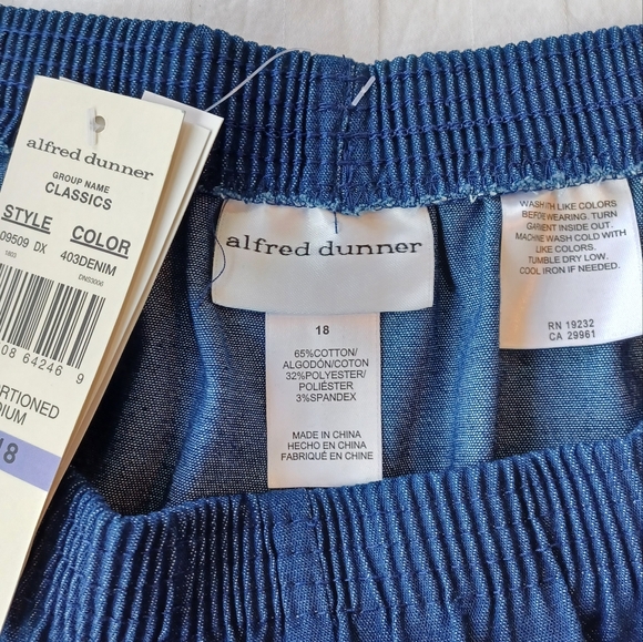 NWT Alfred Dunner Stretch Pull-On Pant Size 18 - Picture 6 of 10
